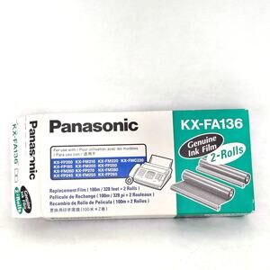 Panasonic KX-FA136 Original Ink Film Replacement Refill Fax Toner 2 Rolls